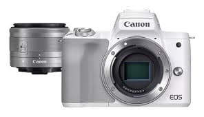 Canon EOS M50 Mark II  Mirrorless Camera STM Lens ( White,15-45mm )  1