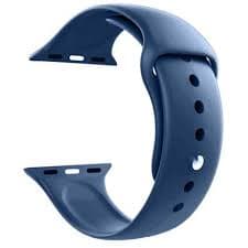 BlueBuilt Silicone Watch Strap Blue for Apple Watch 44-45-46mm ( Blue ) 1